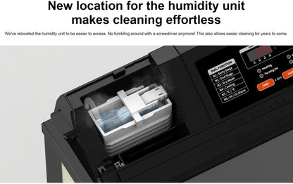 Maru 240D Incubator by Rcom USA,"Open incubator top with removable humidity unit tray"