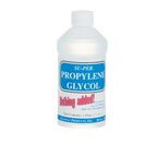 Propylene Glycol,"White bottle with screw cap and blue front label"