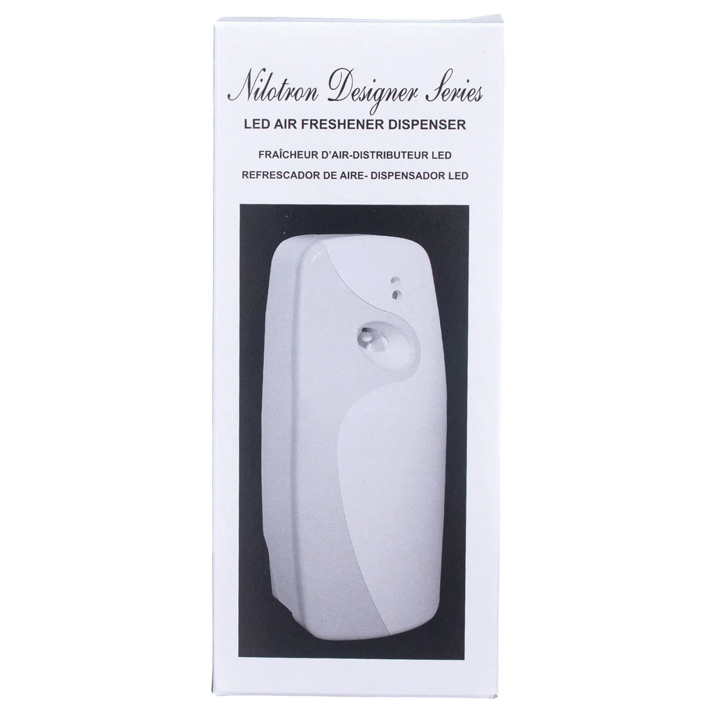 Nilodor Nilotron™ Designer Aerosols,"White wall-mounted air freshener dispenser box"