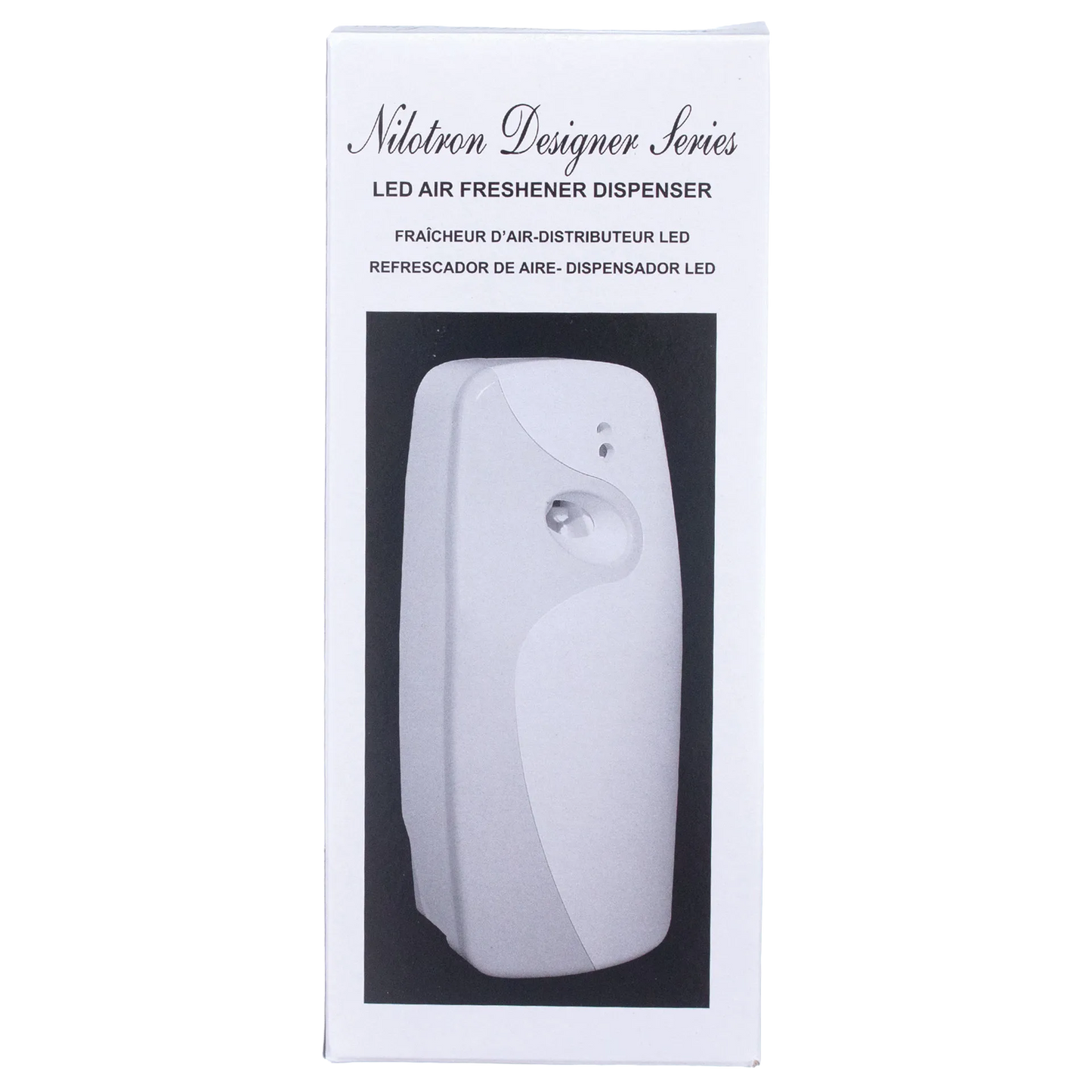Nilodor Nilotron™ Designer Aerosols,"White wall-mounted air freshener dispenser box"