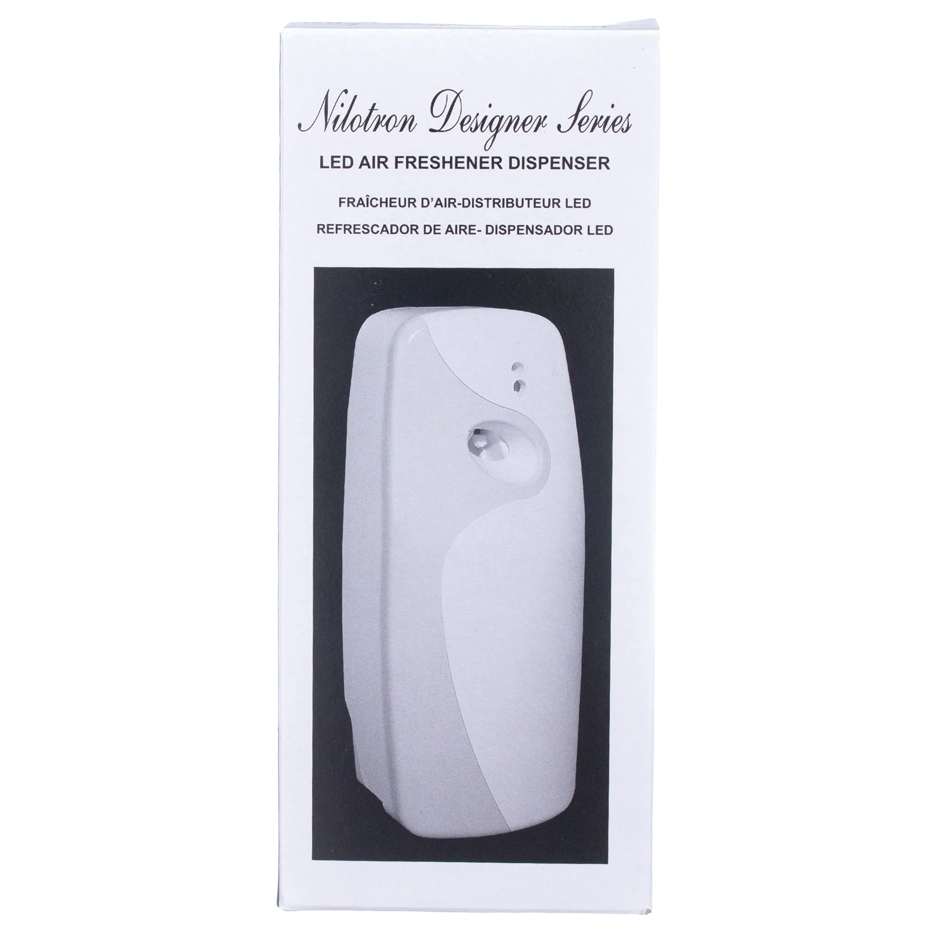 Nilodor Nilotron™ Designer Aerosols,"White wall-mounted air freshener dispenser box"