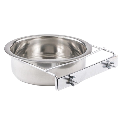 Coop Cups with Bolt Clamp,"Metal cup with bolt-on clamp bracket"