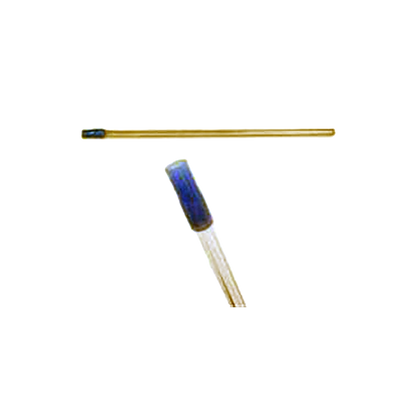 "6"" Draw Straws w/flex tips","Two amber draw straws with blue flexible tips"