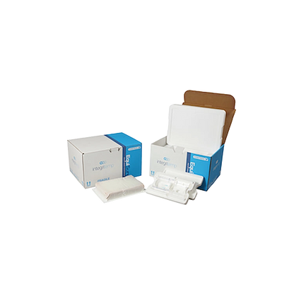 EquiSure Cooled Semen Shipper,"Open shipping box with foam inserts and vial tray"