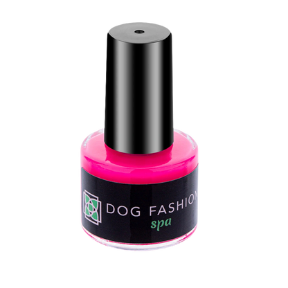 Non-toxic Nail Polish,"Bright pink nail polish bottle with black cap"