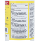 Pyrantel Pamoate Suspension, 50mg,"Yellow bottle label with drug facts and dosage table"