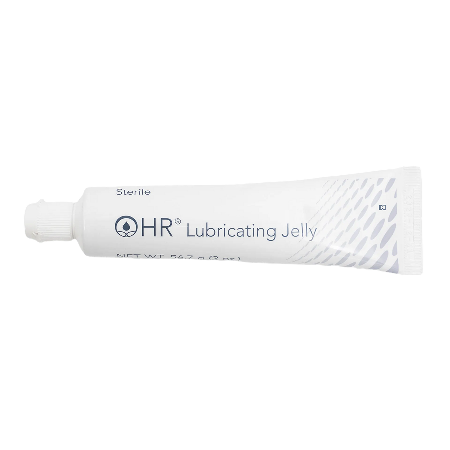 H-R Lube Sterile,"White squeeze tube with ribbed cap"