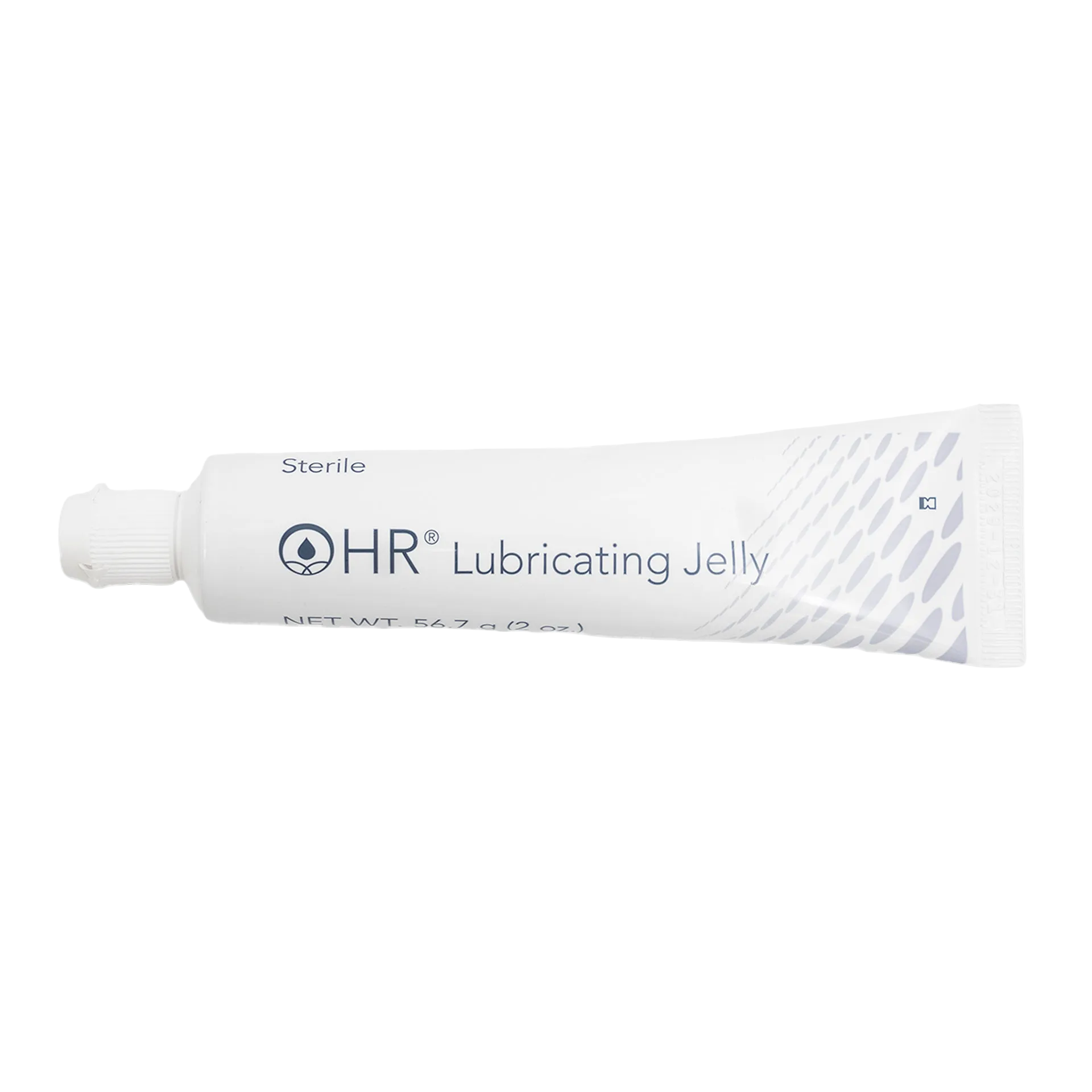 H-R Lube Sterile,"White squeeze tube with ribbed cap"