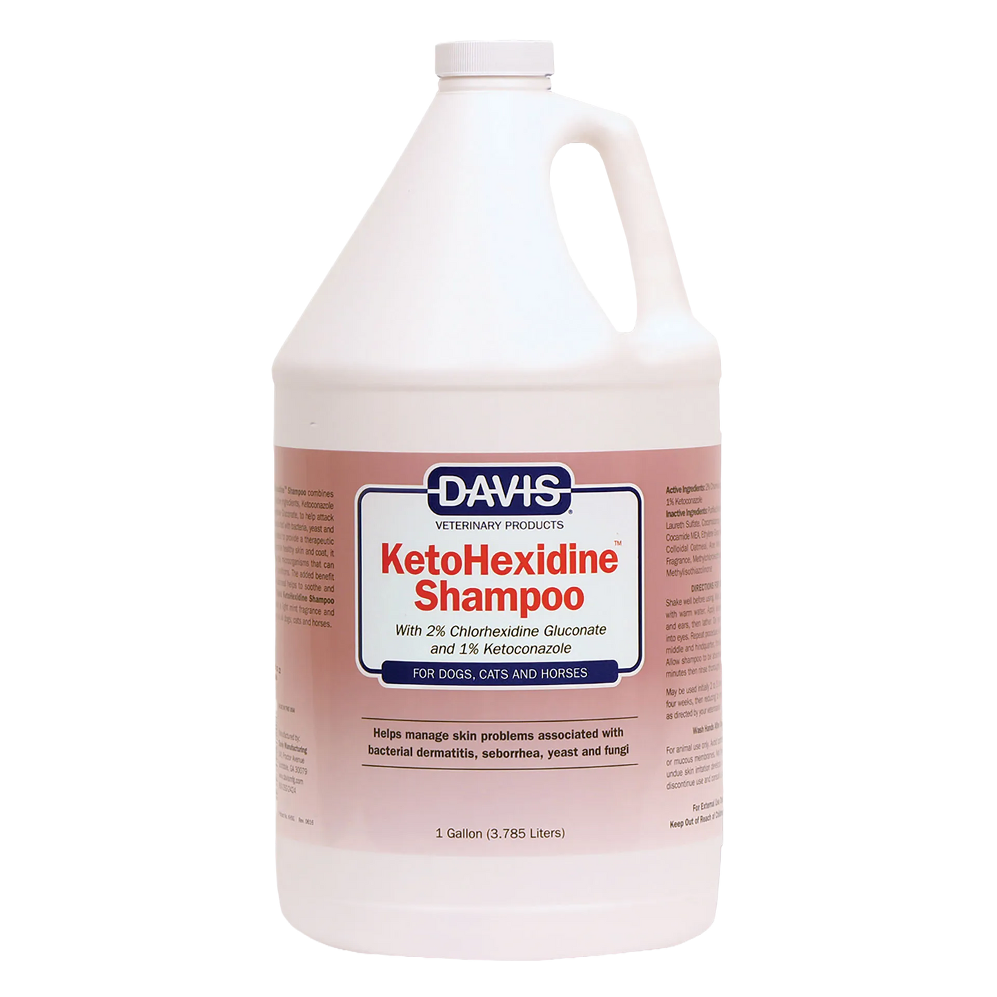 Ketohexidine Shampoo,"Gallon shampoo jug with handle and front label"
