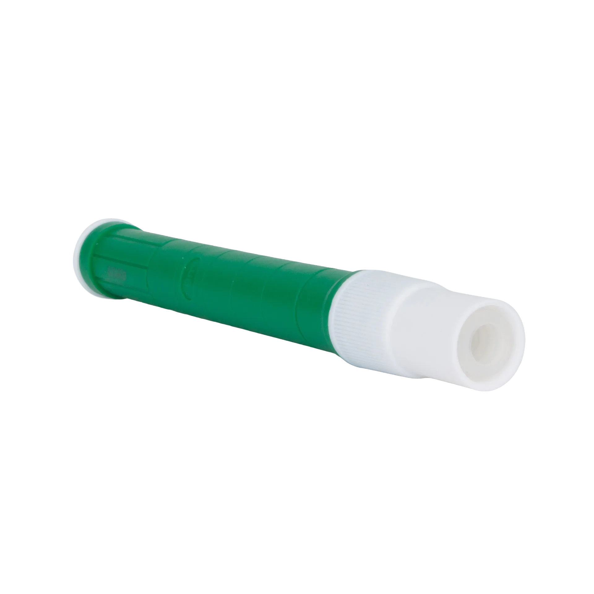 Pipette Pump,"Green pipette pump with clear tube and white end cap"