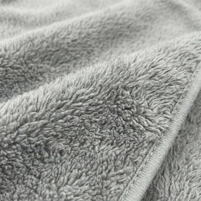 Puppywarmer Fleece Inserts,"Gray fleece fabric close-up with stitched edge"