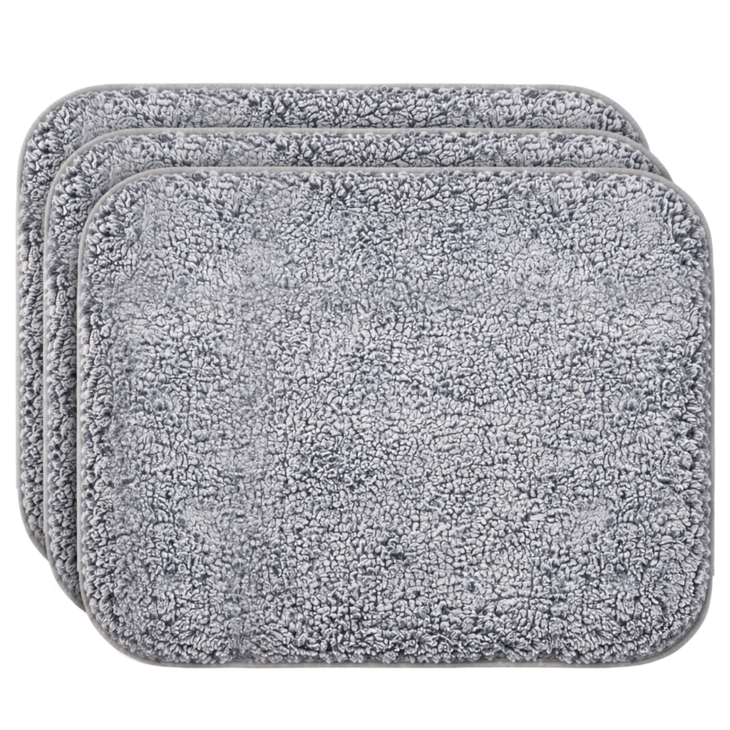 Puppywarmer Fleece Inserts,"Stack of three gray fleece pad inserts"