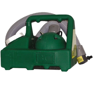 Bio-Cide Oxine Fogger,"Green fogger unit with corrugated hose and attached nozzle"