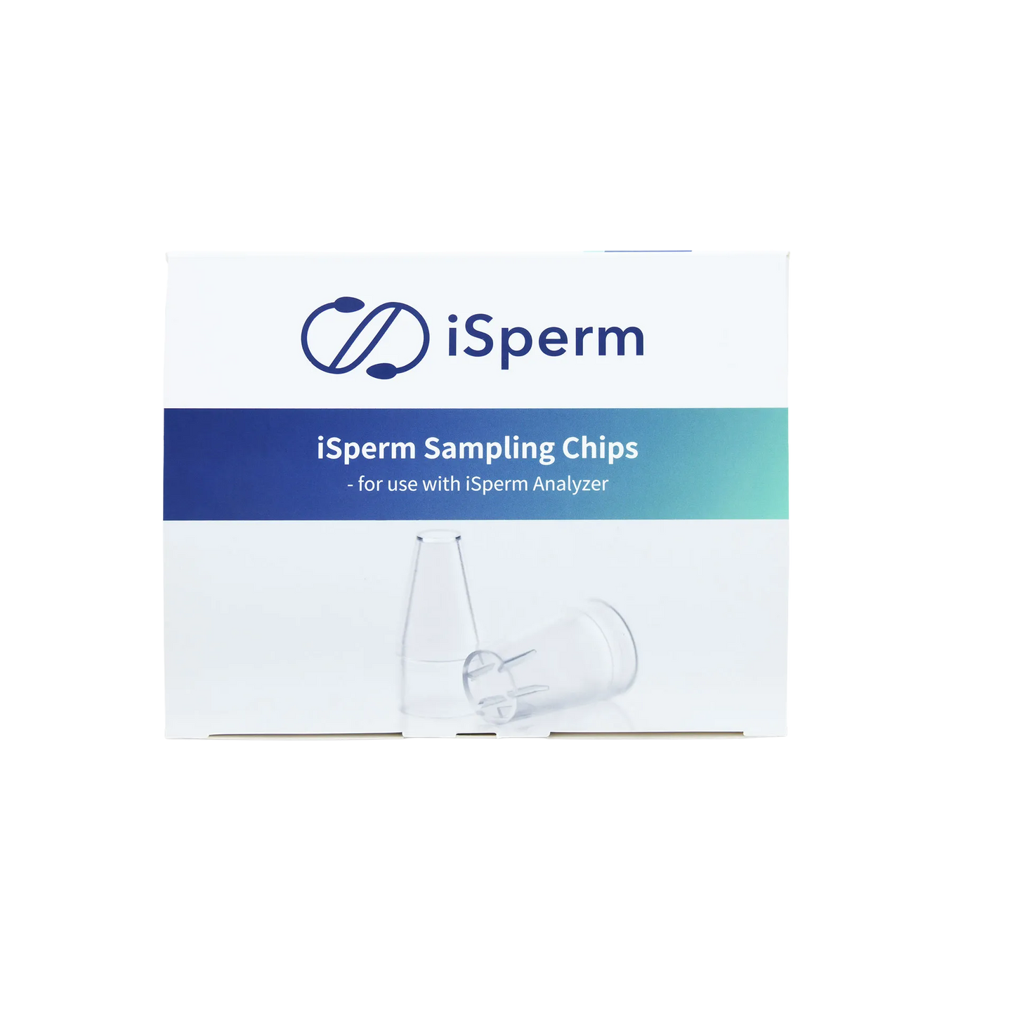 iSperm Sampling Chips,"Box with two clear plastic sampling chips"