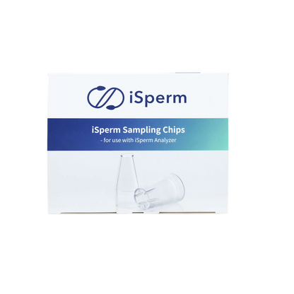iSperm Sampling Chips,"Box with two clear plastic sampling chips"