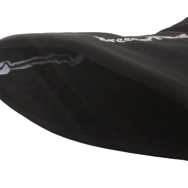 AV Bottle Cover BC large,"Black bottle cover with white stitched trim"