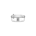 Low Volume Flush Filter,"Clear round filter housing with side port"