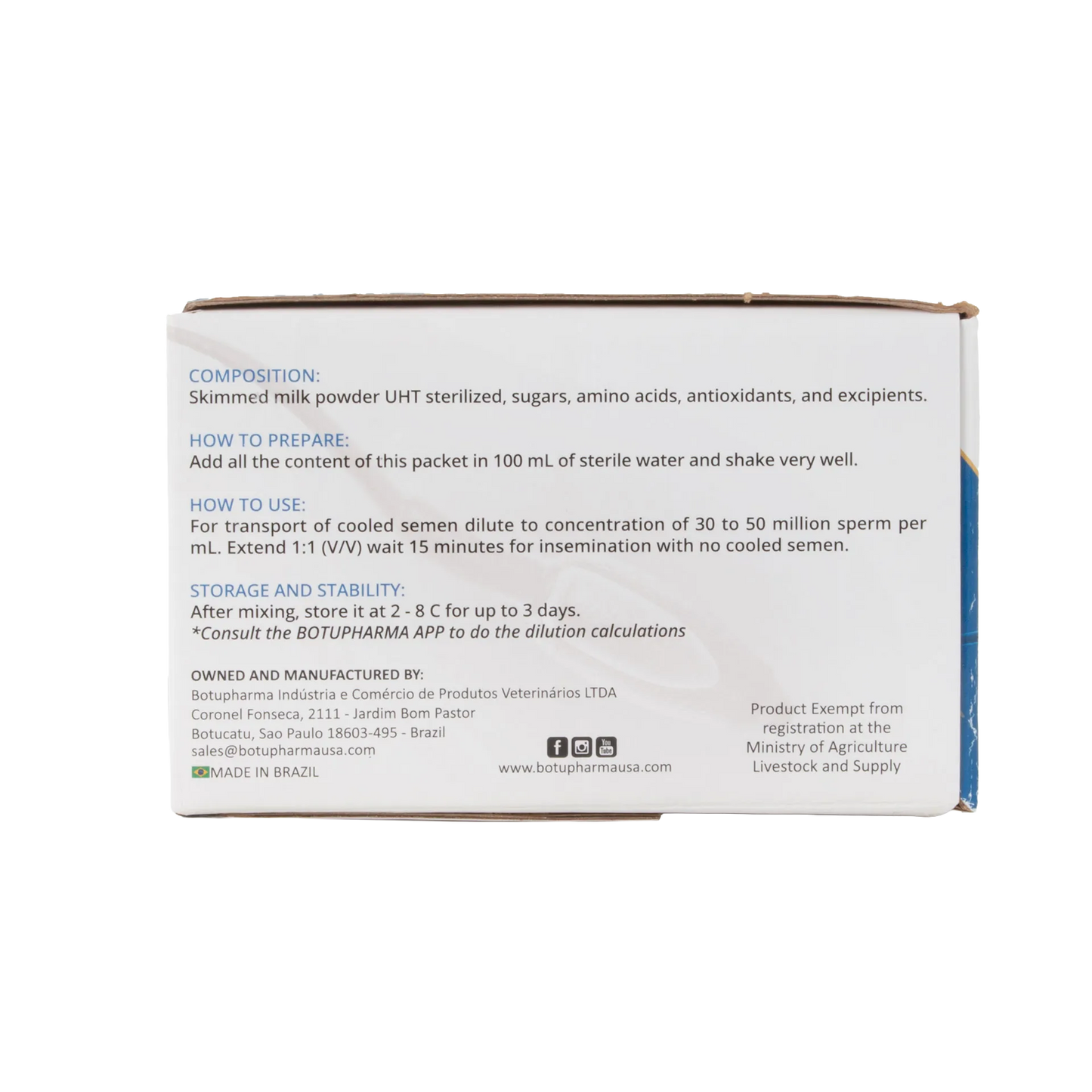 BotuSemen Standard,"Back of product box with instructions panel"