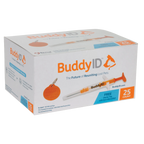 BuddyID®  ISO Microchip,"Box with orange syringe applicator and round starter tag"