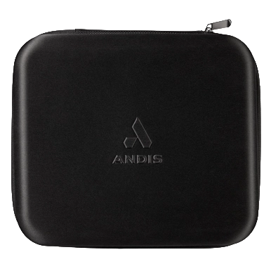 beSPOKE Cordless Clipper by Andis,"Black zippered storage case"