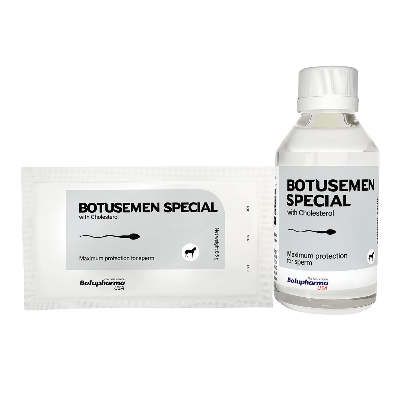 BotuSemen Special,"Bottle and foil pouch package shown side by side"