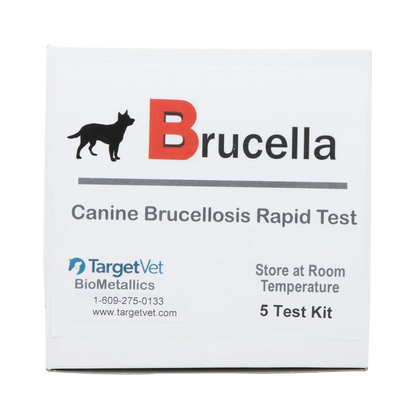 Brucellosis Rapid Test,"Front view of boxed test kit with dog silhouette"
