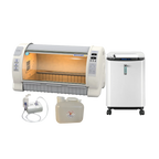 Pet Brooder 90 Bundle with 5L Veterinarian Oxygen Concentrator, Nebulizer, Water Reservoir, and Air Filters by Rcom USA