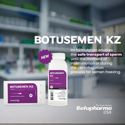 BotuSemen KZ,"White bottle and sachet with purple labels"