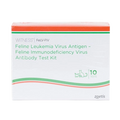 Witness™ FeLV-FIV Test Kit,"Front view of test kit box with red and green stripes"