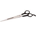 DUBL DUCK® Filipino 88B Straight Shears,"Straight silver shears with dark finger handles"