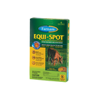 Equi-Spot® Spot-On Fly Control for Horses,"Green product box with horse photo on front"