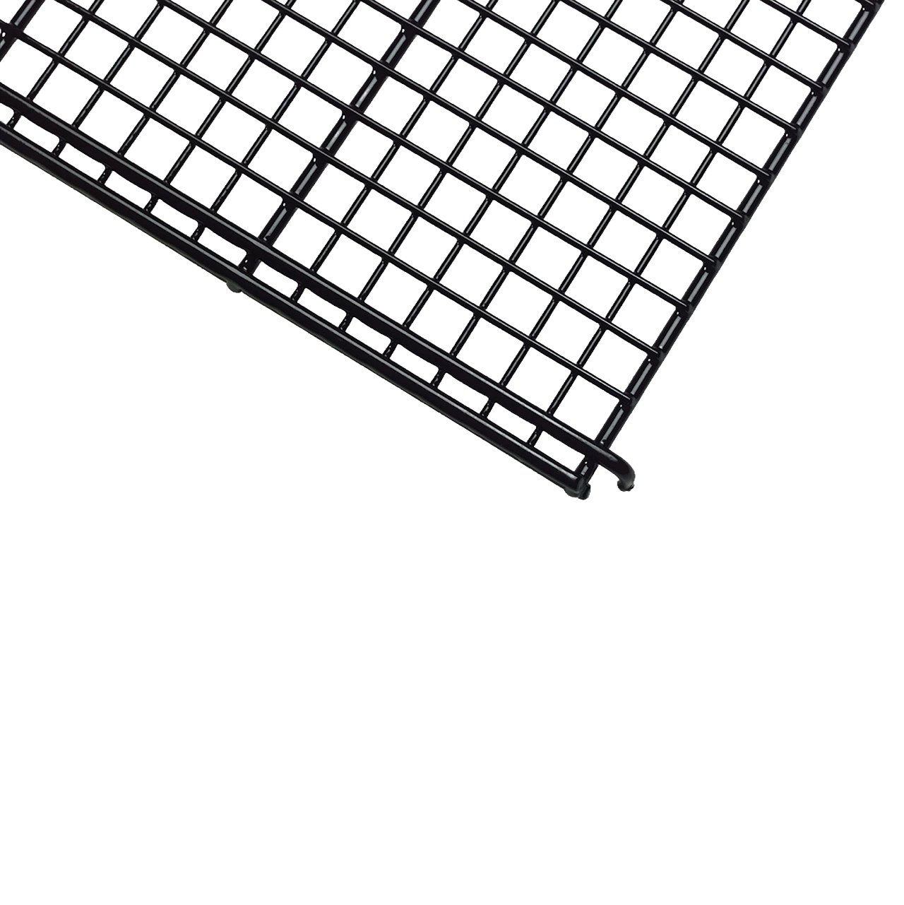 Midwest® Puppy Playpen,"Black wire playpen panel corner detail"