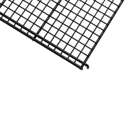 Midwest® Puppy Playpen,"Black wire playpen panel corner detail"