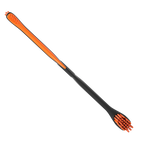 BrushMate Premium Toothbrush with Biteblock,"Black and orange toothbrush with bite block handle detail"