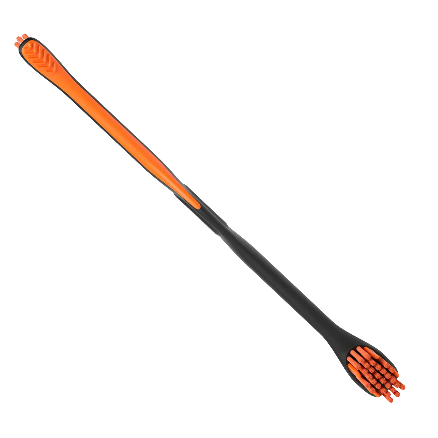 BrushMate Premium Toothbrush with Biteblock,"Black and orange toothbrush with bite block handle detail"