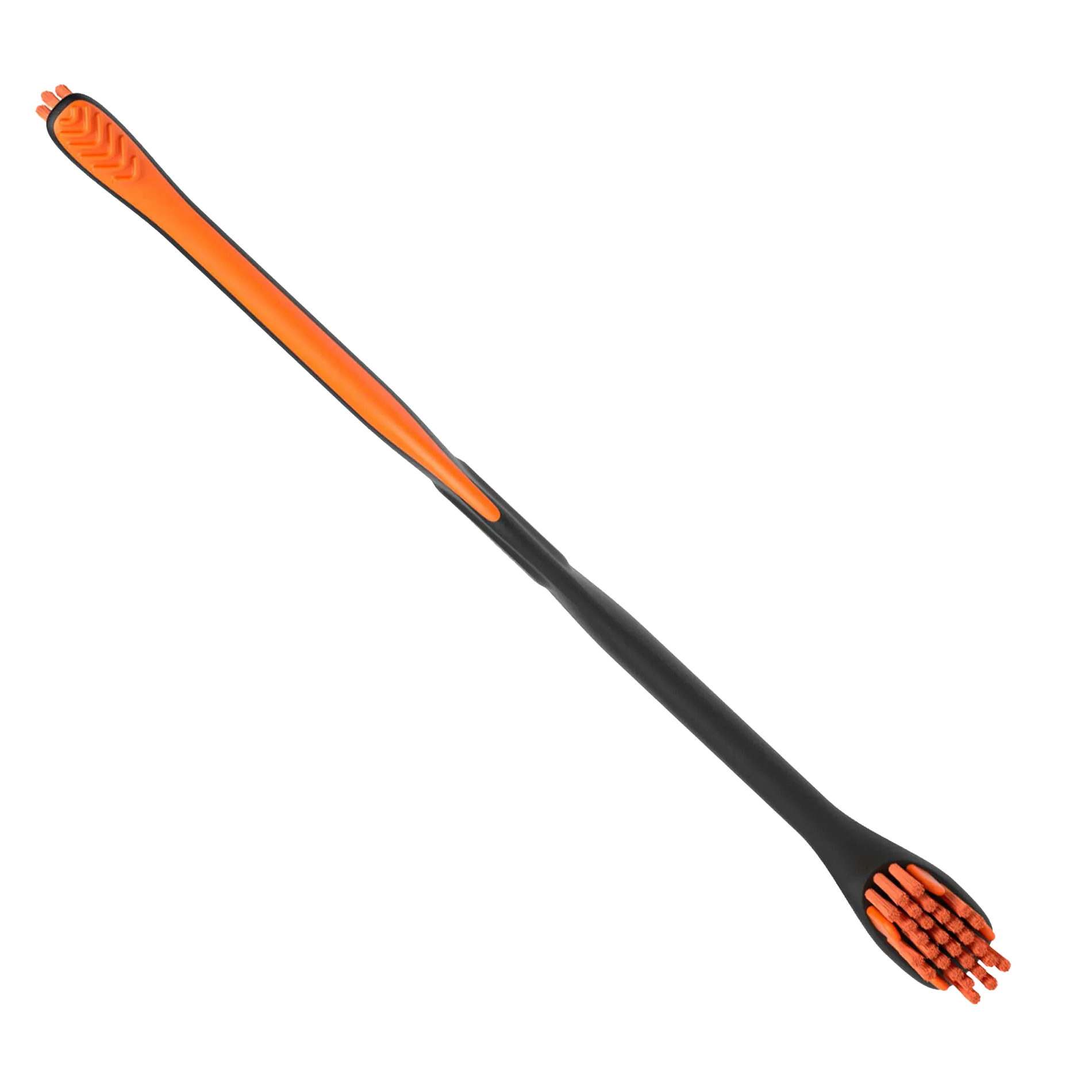 BrushMate Premium Toothbrush with Biteblock,"Black and orange toothbrush with bite block handle detail"