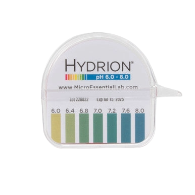 pH Strips Diagger,"Round clear plastic dispenser with color chart"