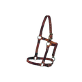 Suckling Halter,"Brown strap halter with metal buckles"