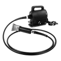 Groomers Edge Power Clipper 401,"Black clipper with coiled hose and motor unit"