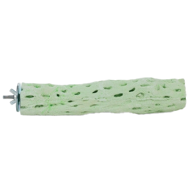 Tooty Fruity Bee Pollen Perch,"Light green textured perch with metal mount"