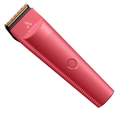 Vida Cordless Clipper by Andis,"Pink cordless hair clipper with gold blade"