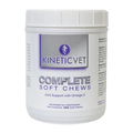 KineticVet Complete Soft Chews,"White plastic supplement jar with screw-top lid"
