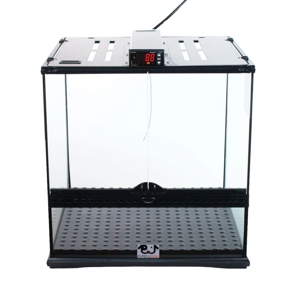 Puppywarmer® Puppy Incubator,"Clear front incubator with digital control panel"