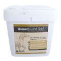 Assure® Guard Gold,"White plastic bucket with hinged lid and front label"
