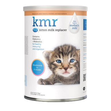 KMR®,"Can of kitten milk replacer with kitten image"