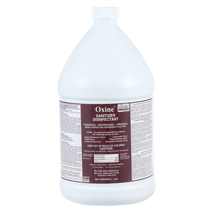 Oxine® Animal Health (AH),"White gallon bottle with screw cap and wraparound label"