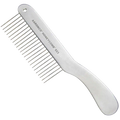 "Aaronco 8.5""Poodle Honeycomb","Metal grooming comb with handle and fine teeth"