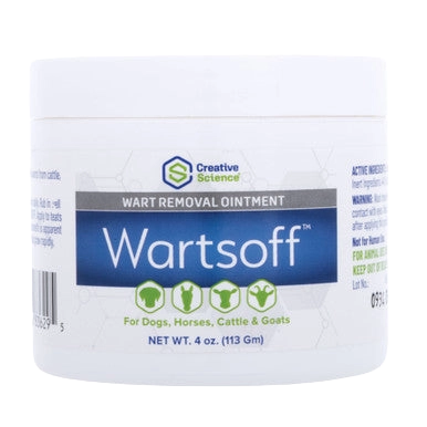 Wartsoff™,"White ointment jar with front label"
