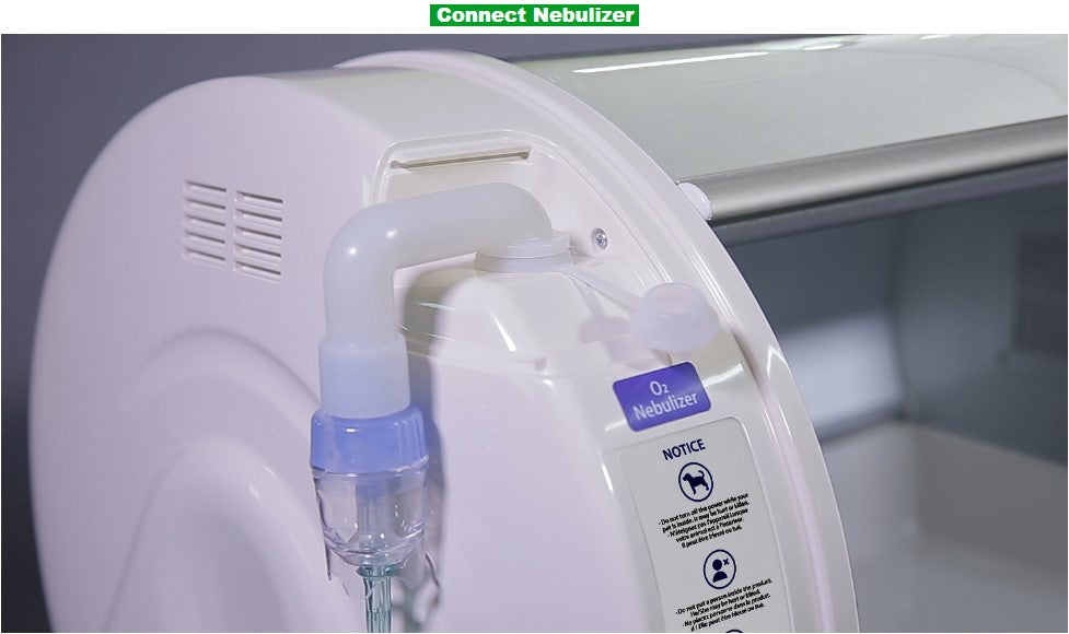 Pet Brooder 90 4th Generation by Rcom USA,"Brooder side panel with attached nebulizer cup"