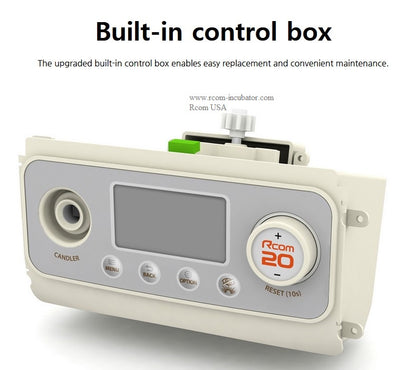 Pro-20 DO Incubator by Rcom USA,"Built-in control box with display and dial"